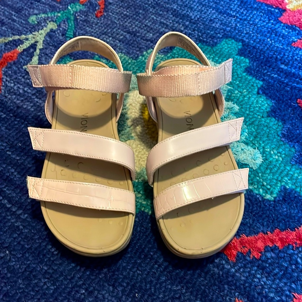 Vionic Womens Misty Pink Ankle Strap Heels Size 7 Medium (B, M)